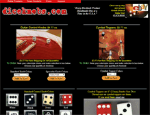 Tablet Screenshot of diceknobs.com